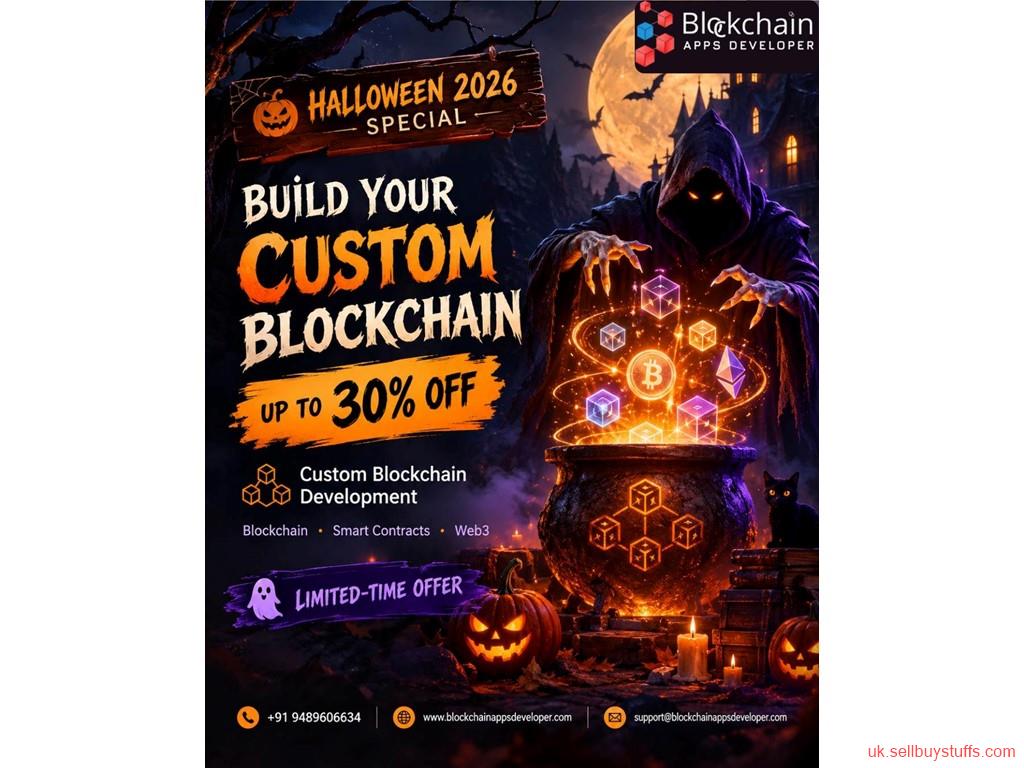 second hand/new: 🎃 HALLOWEEN 2026 SPECIAL – UP TO 30% OFF CUSTOM BLOCKCHAIN DEVELOPMENT