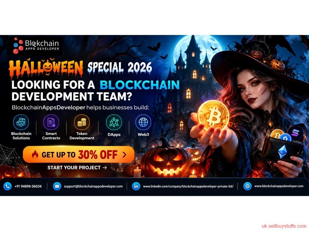 second hand/new: 🎃 HALLOWEEN 2026 SPECIAL – UP TO 30% OFF BLOCKCHAIN DEVELOPMENT