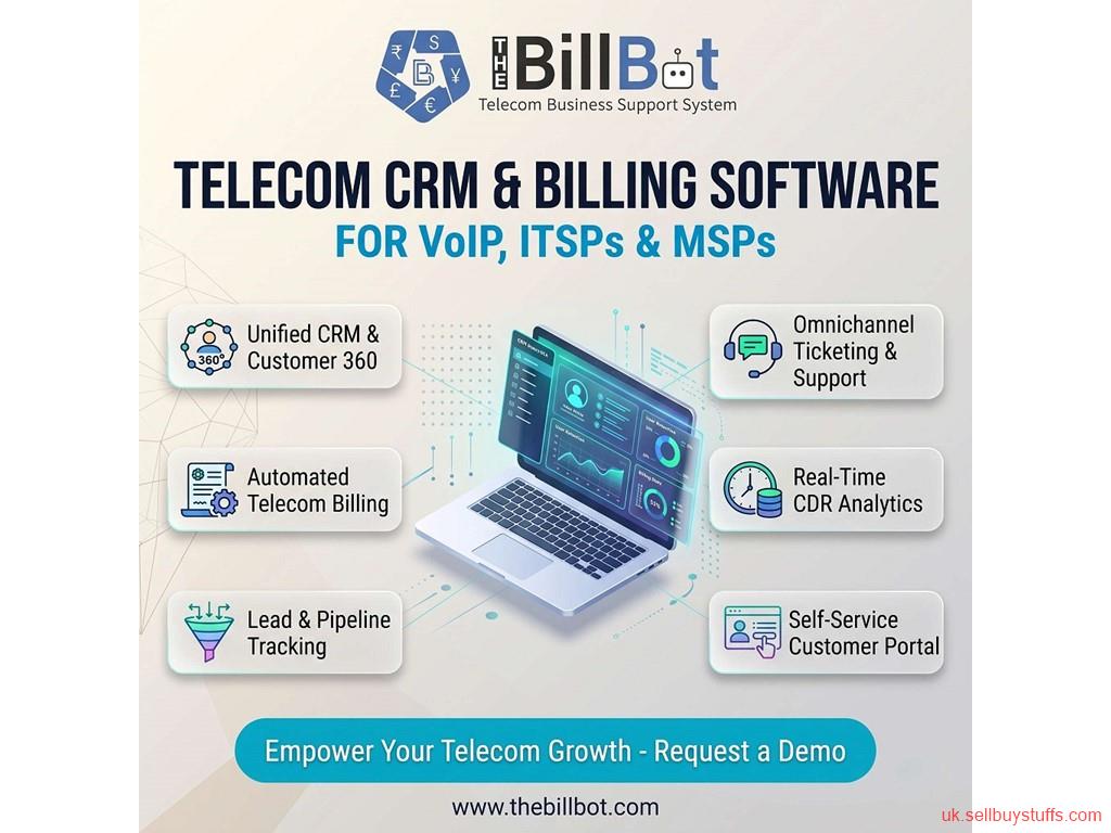 second hand/new: Telecom CRM and Billing Software for VoIP, ITSPs & MSPs | The Bill Bot