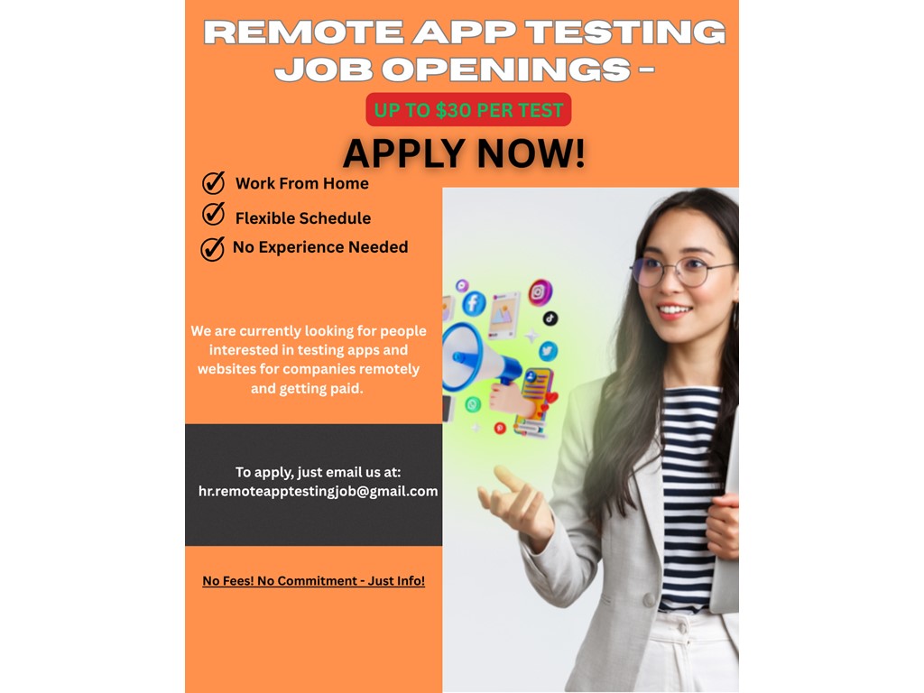 second hand/new:  GET PAID TO TEST APPS FROM HOME — EARN £20/HR 📱💻