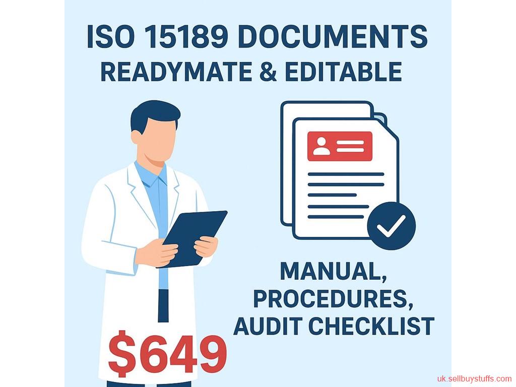 second hand/new: Editable ISO 15189 Documents Kit for Accreditation