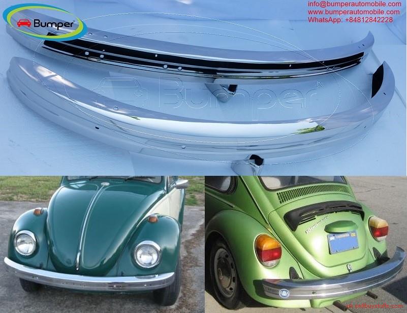 second hand/new: Volkswagen Beetle bumper type (1968-1974) by stainless steel  (VW Käfer Stoßfänger satz)