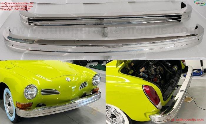 second hand/new: Volkswagen Karmann Ghia Euro type bumper (1955 – 1974) by stainless steel  