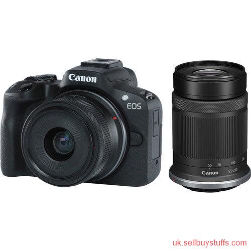 second hand/new: CANON EOS R50 KIT WITH RF 18-45MM + RF 55-210MM