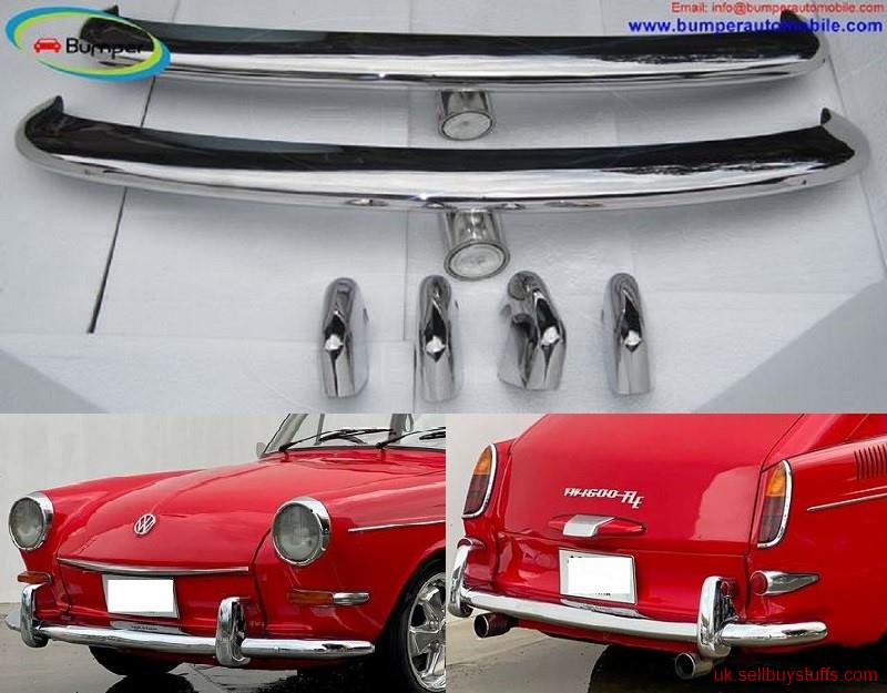 second hand/new: Volkswagen Type 3 bumper (1963–1969) by stainless steel  (VW Typ 3 Stoßfänger)
