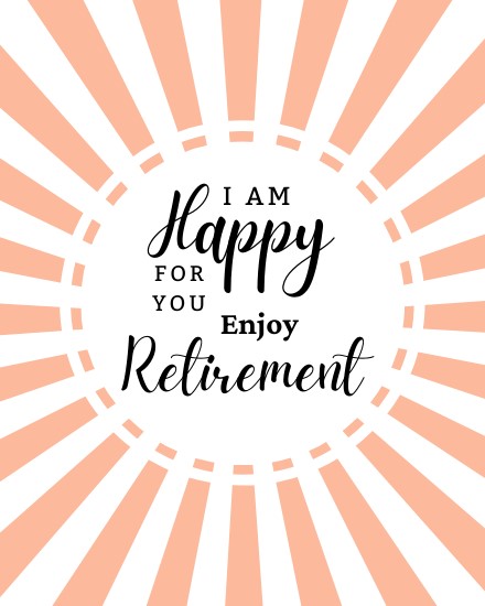 second hand/new: free retirement e card
