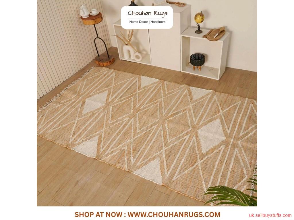 second hand/new: Transform Any Space with a Versatile and Chic Moroccan Cotton Rug