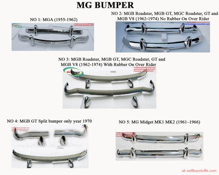 London Classified MGA / MGB /MGB GT Split / MG Midget Bumper Parts for Classic car year 1955 to 1974 