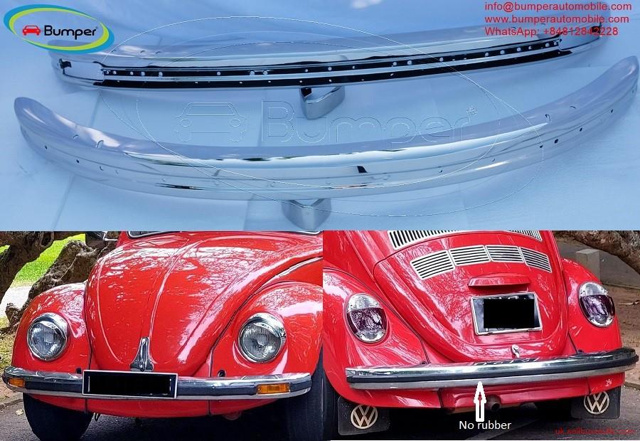 second hand/new: Volkswagen Beetle bumpers 1975 and onwards by stainless steel  (VW Käfer Stoßfänger satz ab 1975) 