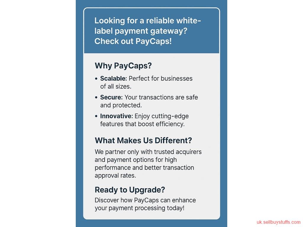 second hand/new: Best White Label Payment Gateway Provider 