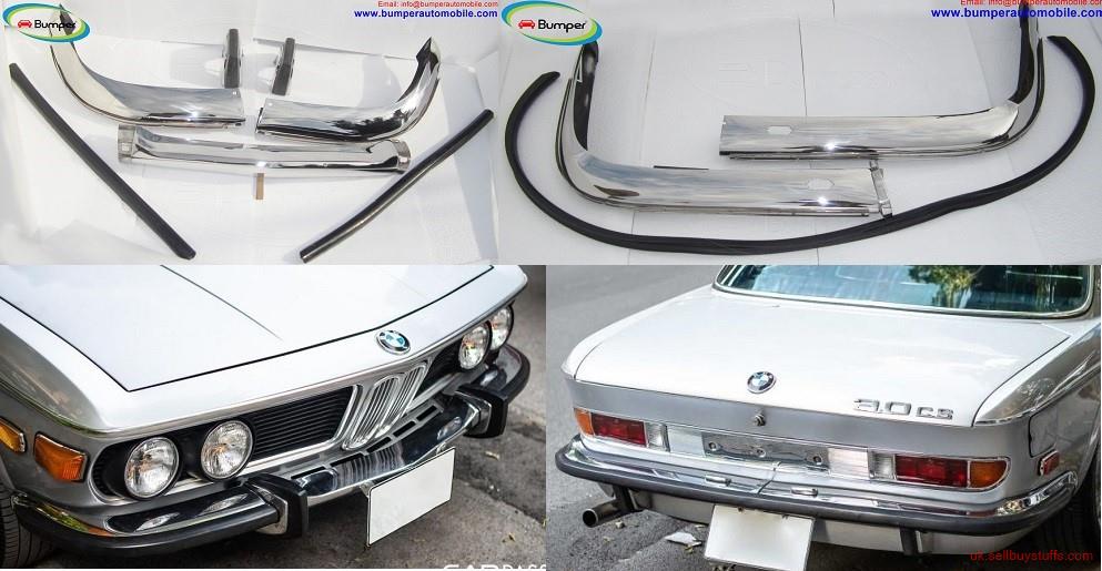 second hand/new: BMW 2800 CS / BMW E9 / BMW 3.0 CS bumper (1968-1975) by stainless steel (BMW 2800 CS Stoßfänger) (BMW E9 bumpers), (BMW 3.0 CS bumpers), (BMW 2800 CS bumper)