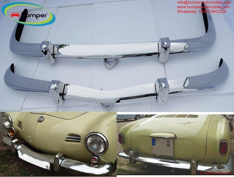 second hand/new: Volkswagen Karmann Ghia Euro type bumper (1955 – 1974) by stainless steel  