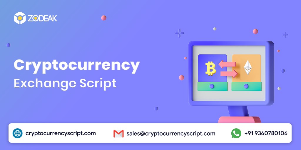 second hand/new: Cryptocurrency exchange script|Zodeak