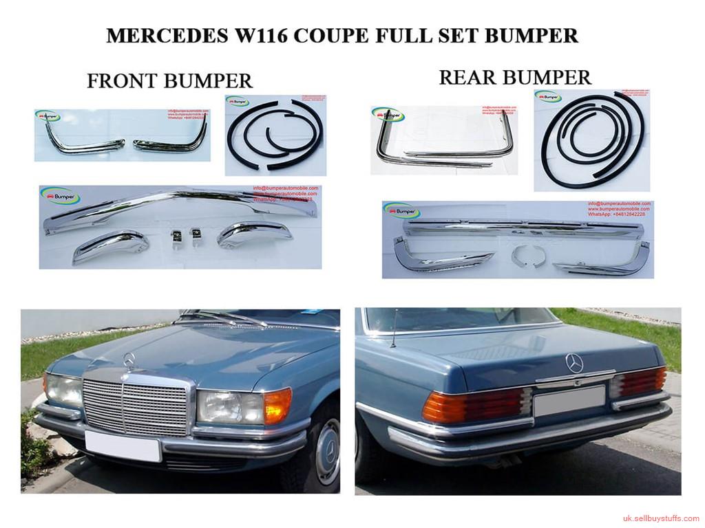 second hand/new: Mercedes W114 W115 Sedan Series 2 (1968-1976) bumpers with front lower
