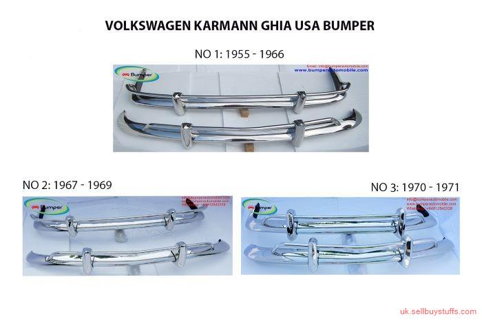 London Classified Volkswagen Karmann Ghia US type bumper (1955 – 1971) by stainless steel 