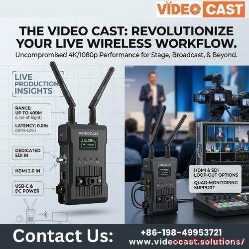 second hand/new: VIDEOCAST Wireless Video Transmitter – Ultra-Low Latency 4K HDMI & SDI Solution for Live Production