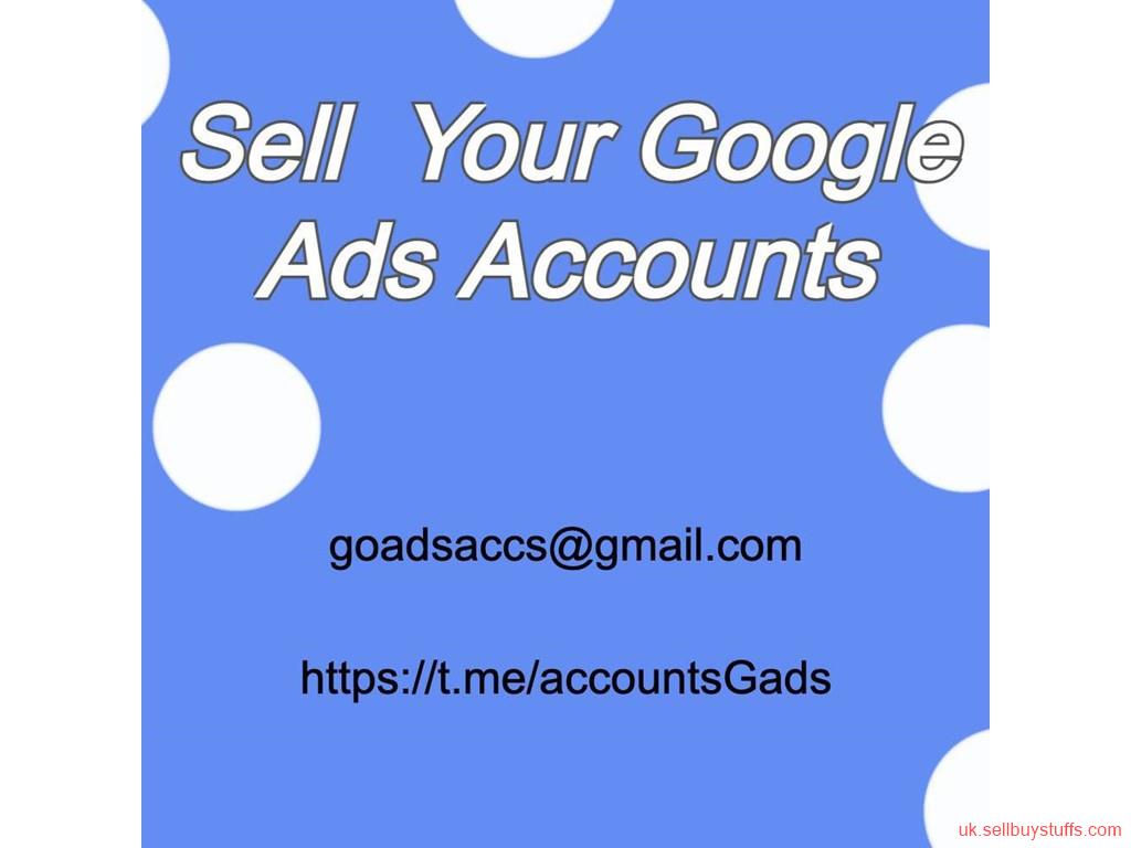 second hand/new: Sell your Google Ads accounts