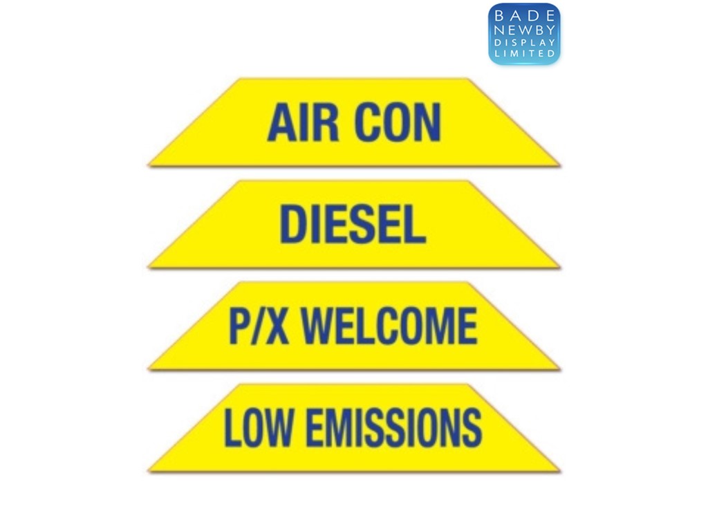 London Classified Car Window Stickers UK High Quality Bulk Prints by Bade Newby Display