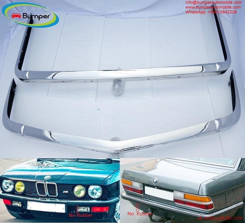second hand/new: BMW E28 bumper (1981 - 1988) by stainless steel (BMW E28 Stoßfänger)
