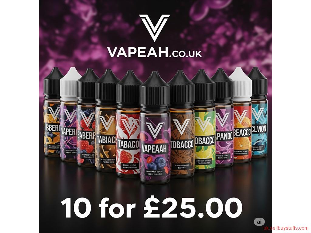 second hand/new: 🔥 10 Premium E-Liquids for Just £25 – Limited Time Deal at Vapeaah.co.uk 🔥