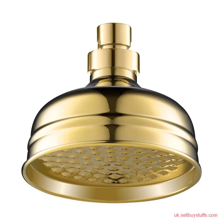 second hand/new: Victorian Gold Shower Head - 125mm, 200mm