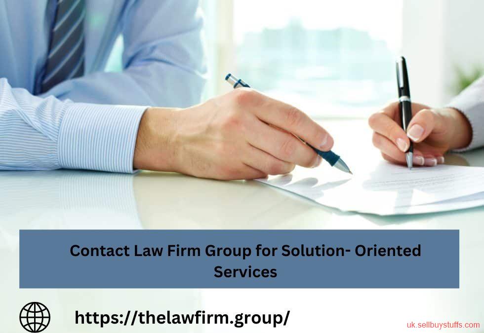 second hand/new: Contact Law Firm Group for Solution- Oriented Services
