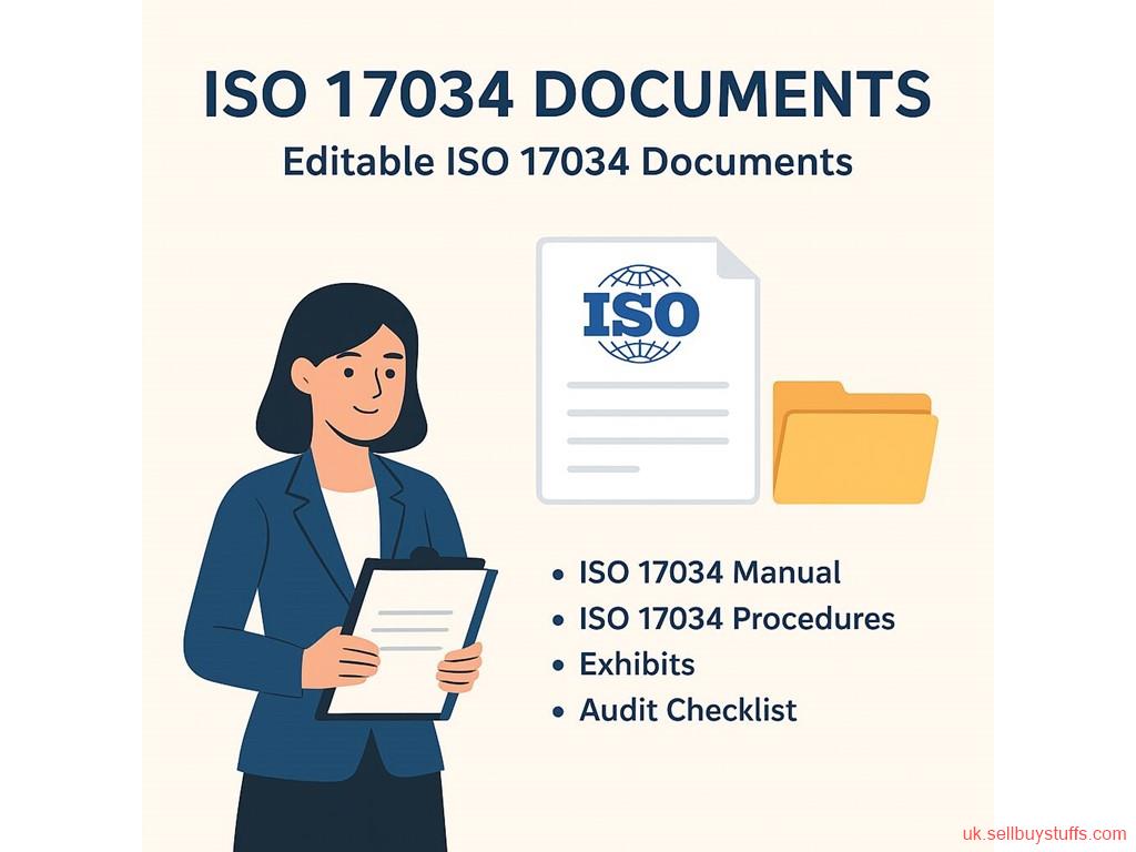 second hand/new: ISO 17034 Documents – Editable & Readymade Package