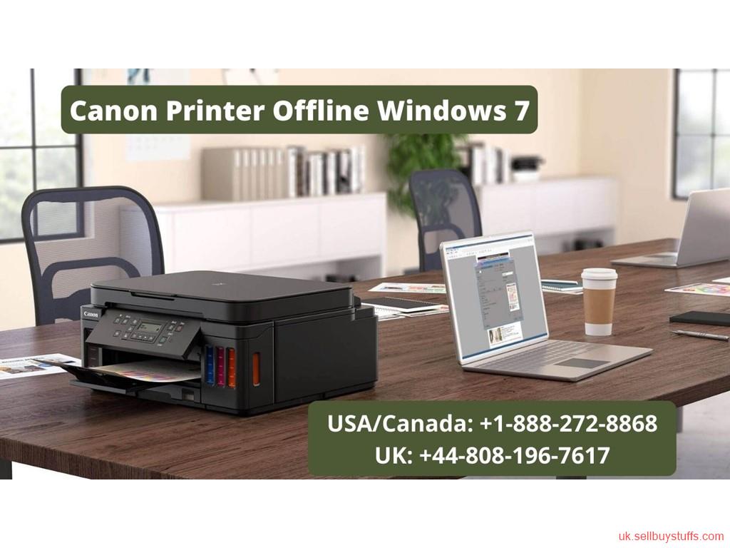 second hand/new: Solve Canon Printer Offline Windows 7 Error | Call  +44-808-196-7617